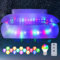 MIICASA Divano gonfiabile doppio da campeggio, sedia gonfiabile a LED con luci, sedia gonfiabile con pompa elettrica, divano gonfiabile automatico per interni ed esterni per stanza da cortile