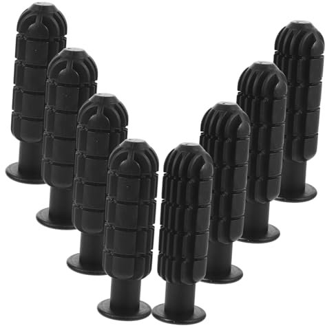 Milisten 8st Zubehör Für Fußballmaschinen Fußball-griffteile Stabile Kickergriffe Professionelle Kickergriffe Austauschbarer Kickergriff Griffe Für Tischfußballmaschinen Black Pp
