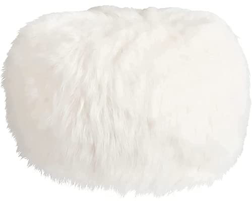 ZXXDSMYF Neuer weißer Langer Flauschiger Sofabezug aus Fell mit Reißverschluss, langlebiger, bequemer Sitzsack mit Aufbewahrung zum Ordnen von Stofftieren, Sitzsack, Sitzsack-Sofa