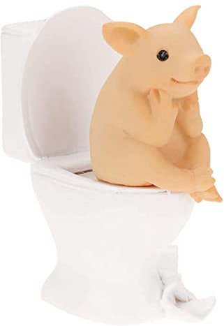 Asukohu Mikro Schwein Figur Kunstharz Miniatur Modell Schweine Die Hand Waschen Look Buch Für Hausgarten Bonsai Dekoration Tierstatue