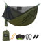 Travel Bird Camping Hammock with Mosquito Net and Ridge Rope, 290 * 140CM Large Space, Portable Lightweight Hanging Hammocks with Tree Straps for Outside, Hiking, Travel and Backpacking