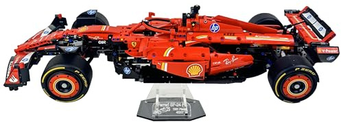 Brick Nest Premium Acryl Präsentationsständer für LEGO Ferrari SF-24 Formel 1 - Stabile & stilvolle Vitrine für Ihr LEGO F1 Automodell