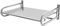Repomanda 2 Tier Stainless Steel Kitchen Microwave Oven Rack Shelf with 6 Hanging Hooks, Wall Mounted Kitchen Counter Organiser Shelf Stand for Utensils Storage, Silver