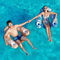2 pz gonfiabile piscina adulto, poltrona gonfiabile da piscina, materasso gonfiabile per piscina, letto galleggiante, materasso piscina pieghevole, per attività d'acqua estiva all'aperto (blu +