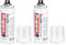 edding 5200 Permanent Spray Klarlack - transparent seidenmatt - 200 ml - Acryllack für ein seidenmattes Finish - zum Fixieren und Schützen der Lackierung - Klarlack Spray (Packung mit 2)