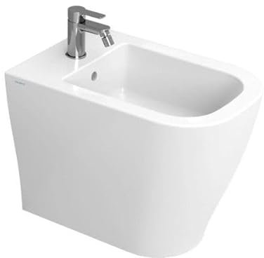 Ceramica Dolomite Bidet a terra filo parete in ceramica bianca serie mirto