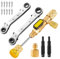 Kits D'outils Suppression Carottes À Double Taille Avec Des Adaptateurs Bits Hexagonaux À Clé Pour Climatisation Réparation Vannes Rores Rovals Retroal Installer L'outil