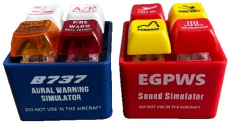 Rufevee Boeing 737 Airbus Warning Sound Simulator warnt Keychain Boeing Aircraft Route Pilot Crew Keychian Anhänger