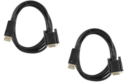 SHINEOFI 2 Stück Auf Vga Konvertierungsleitung Displayport Kabel Computermonitorkabel Displaykabel Für Monitor Aktives Displayport Auf Vga Kabel Monitorkabel Displaykabel Schwarzer