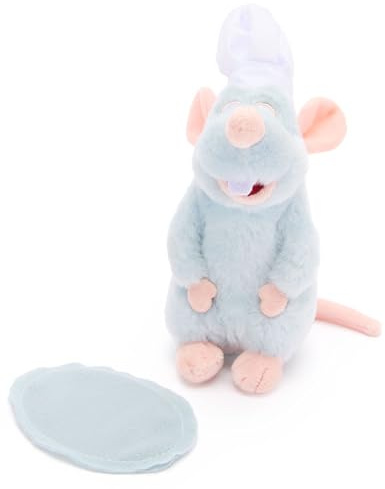 Disney Store Offizielles Remy-Plüschtier mit magnetischer Schulter – bezaubernder Ratatouille-Figur mit Kochmütze, inklusive Magnet-Pad und weichen, flauschigen Stoffen – perfekte Plüschtiere