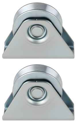 SG Store Lot de 2 roues de porte coulissantes de type V 58 mm pour poulies de douche, armoires, garages, fenêtres