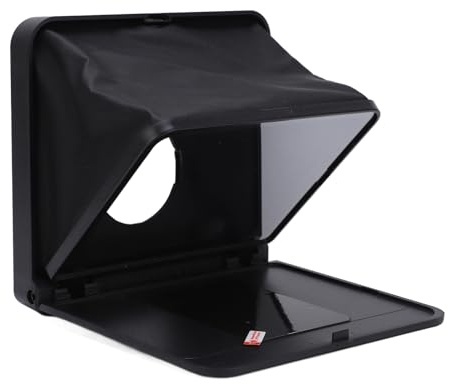 MENDUNER TC7S Tragbarer Teleprompter für Telefon und Kamera, Faltbarer Teleprompter mit Bluetooth-Fernbedienung, Kompatibel mit Smartphone, Tablet, Spiegelreflexkamera, DSLR, Inklusive 9