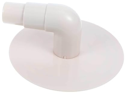 CORHAD Pool Skimmer Vakuumplatte Adapterplatte aus Weißem PVC für Aufstellpools mit Robustem Winkelanschluss zur Einfachen Entfernung von Schmutz und Ablagerungen