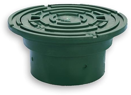 Varile DN160-DN200 Kontrollschachtdeckel Adapter Grün Rohrkappe, Deckel für Steigrohr Belastbar bis 3 Tonnen