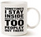 This Funny Coffee Mug Christmas Gifts, Sometimes I Stay Inside Because It's Just Too Peopley Out There Cup, 11 Oz
