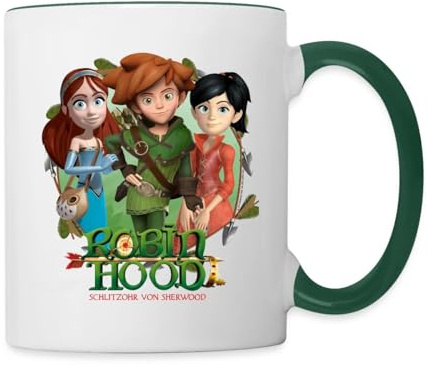 Robin Hood Gruppenbild Mit Marian Und Scarlett Tasse Zweifarbig