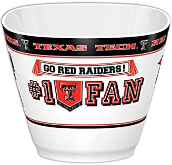 Fremont Die NCAA Unisex NCAA MVP Schüssel, Unisex, 53384, Texas Tech Red Raiders, 7.85 Diameter 1 Gallon Capacity