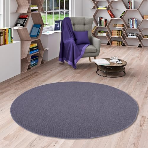 Snapstyle Sisal Natur Teppich Astra Blau Rund in 7 Größen