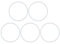 X AUTOHAUX Silicone O-Rings, 75mm OD 68mm ID 3.5mm Width VMQ Seal Gasket for Compressor Valves Pipe Repair, White, Pack of 5