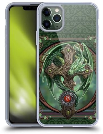 Head Case Designs Officially Licensed Anne Stokes Woodland Guardian Dragons Gel Case [Military Grade Protection] Compatible with Apple iPhone 11 Pro Max and Compatible with MagSafe