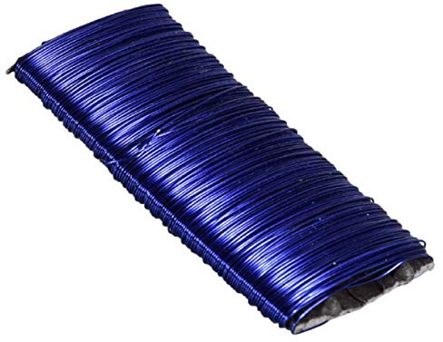 Floral Garden Colored Floral Wire 26 Gauge 100 ft (30.48 m) (Blue)