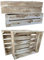 sunnypillow 3er Set Vintage Holzkisten 50 x 40 x 15 cm Massive Weinkisten in vielen Farben zur Auswahl Holz Kisten Obstkisten Apfelkisten, Holzregal