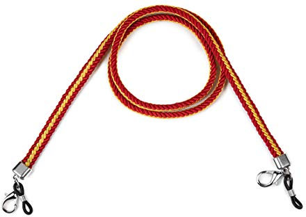 Hispania Colors Colgantes para mascarillas y gafas - Pack de 2 o individual - Trenza con bandera de España (Bandera de España, 2)