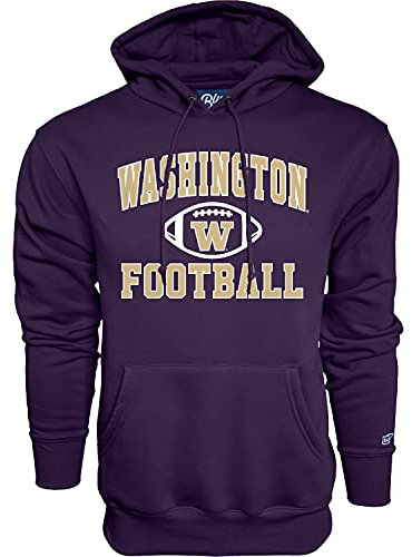 Blue 84 Herren Hoodie Team Color Fußball, Herren, Kapuzenpulli, Hoodie Team Color Football, Washington Huskies lila, Large