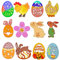Holzanhänger Ostern, 48 Stück Oster zum Aufhängen Holz, Ostern Basteln Holz mit Schnur, Osteranhänger aus Holz Hasen Eier Huhn Blume Holzscheiben Osterbasteln für Kinder Ostern Party Dekorationen