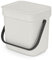 Brabantia - Sort & Go Abfallbehälter 3L - Kleiner Recyclingbehälter - Tragegriff - Pflegeleicht - Für die Arbeitsplatte oder den Küchenschrank - Küchenmülleimer - Light Grey - 19 x 14 x 18 cm