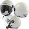 Jethelm Roller Motorrad Langes Visier Sonnenblende ECE 22 06 Zugelassen Weiß L