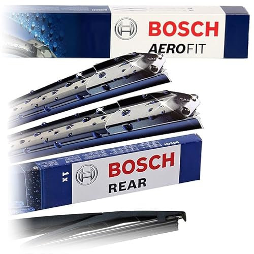Bosch Scheibenwischer Heckwischer Vorne + Hinten, Aerofit AF295 + H772, Wischer Scheibenwischerblätter Set für Frontscheibe und Heckscheibe