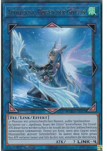 MAMA-DE075 - Apollousa, Bogen der Göttin - Ultra Rare - Deutsch - Magnificent Mavens + Heartforcards ® Toploader