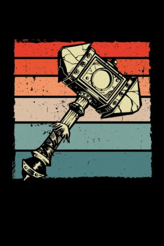 Viking axe vintage: Dot Grid Jounal ToDo Exercise Book or Diary 6 x 9 (15.24 x 22.86 cm) 120 pages