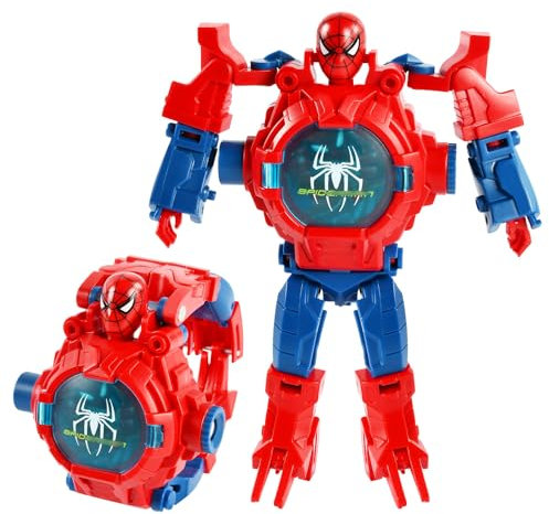 FXFOOT Orologio Bambini, Orologio con Proiettore, Orologio Bambini Digitale, Orologio Ddigitale, 24 Motivi di Proiezione, Robot Orologio da Polso con Proiettore Digitale