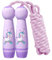Corde à sauter pour enfants, corde à sauter pour filles, corde à sauter avec poignée en bois, Speed Jump Rope, réglable en coton, idéal pour l'entraînement physique pour filles et garçons (B)