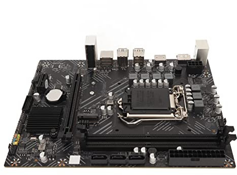 Vikye H510 LGA Gaming-Motherboard, DDR4, 1200-Pin, 16 X PCIe-Steckplatz, 3 X SATA 3.0, M.2, HDMI, PCB-Material Desktop-Computer-Motherboard für Office-Spiele für