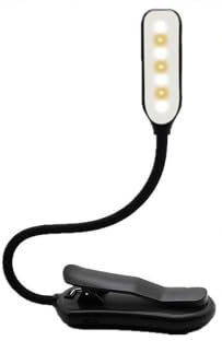 2 in 1 BookLight 10 LED Dimmable Reading Light Clip on Book, Long Life Battery, Rechargeable Clip on Reading Light with 3 Brightness Modes (Warm&White&Mixed) for Reading, Bedside, Travel, Tablet