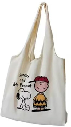 Newhope Snoop Dogbedruckte Canvas TascheTote Bag, Einzelne Schultersegeltasche Einkaufstasche, Stofftasche aus Baumwoll, Leichte Tragetasche,