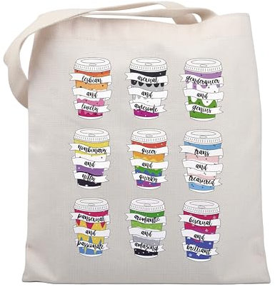 UJIMS LGBTQ Gay Pride Gift Pride To Go Becher Tragetasche LGBTQ Pride Month Geschenk Unterstützung LGBT Geschenk, Pride Cups Tragetasche