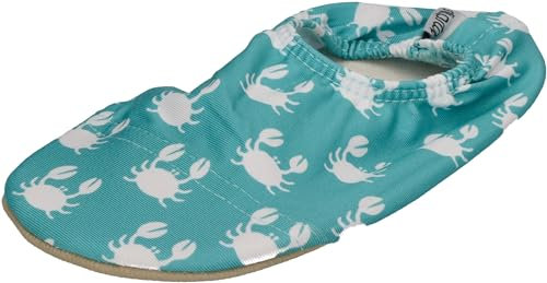 Slipstop Kinder Hausschuhe Badeschuhe CLAMPS Krabbe green, Größe:27/29 EU