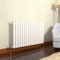 GY Bath Horizontal Radiator White Oval Column Designer 600x1003mm Single Modern Central Heating Rads