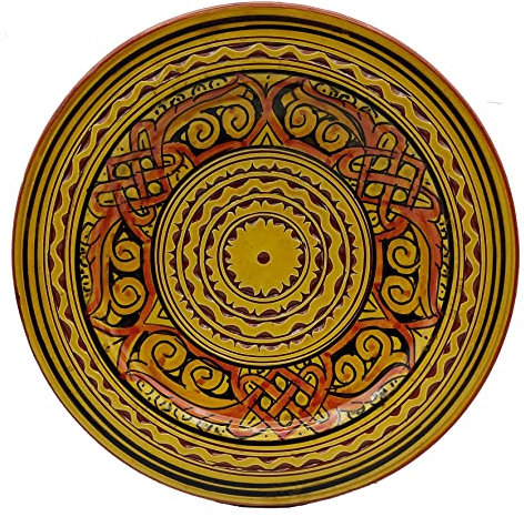 Generico Piatto Terracotta Dipinto a Mano di Safi, Marocco: Arte e Funzionalità per la Tavola 1301221600