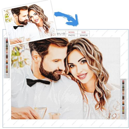 ARTULIO 5D Diamond Painting Eigenes Foto - 40x30 cm – Diamond Painting Selbst Erstellen