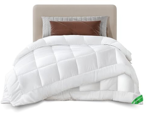 VOUNOT® Edredón de Microfibra Duo 4 Estaciones 135x200 cm (Cama 80), Edredón Relleno Nórdico 3 en 1 200+300=500 gr/m², Suave y Transpirable Caliente y Cómodo, con Certificación Oeko-Tex, Color Blanco