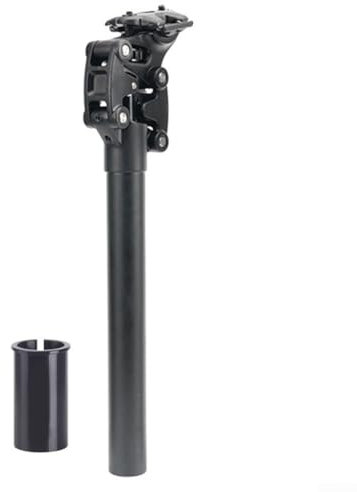 Fahrrad-Sattelstütze, Vier-Link-Design, 50 mm, stoßdämpfend, verstellbarer Winkel für E-Bike, Fatbike (28,6 mm (Adapter)