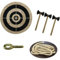 Jeu De Fléchettes En Bois, Jeu De Fléchettes En Bois, Comprend Trois Petits Axes, Une Ficelle Et Une Vis, Léger Et Facile À Transporter, Cible En Bois Pour Lancer De Hache, Jouet De Jeu De Fléchettes