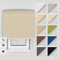 Estika Thermo rollos mit Bohren 90x220 cm Farbe: Ecru, Verdunklungsrollo Deckenmontage und Wandmontage, Thermorollo hitzeschutz, Jalousien Fenster