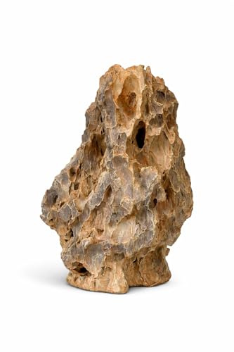 Generisch Drachenstein Aquarium Stein 15–20 cm – Natur Sandstein Aquarien Deko – Aquascaping Dekostein für Aquarium & Terrarium – Einzelstein für Süßwasser, Nano Aquarium & Aquarienlandschaft