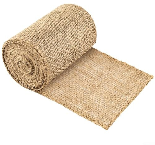 Dolvitrny 30 cm x 5 m, rouleau de toile de jute naturelle pour arbre - 12 cm x 10 m, bandage d'arbre marron clair pour protection contre le froid des troncs, arbustes et plantes - Bandage d'écorce